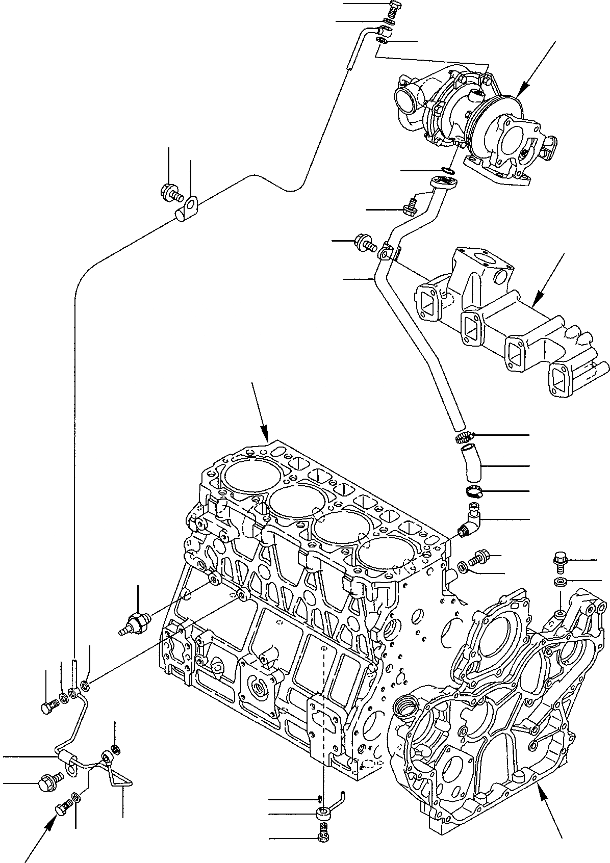 Схема запчастей Komatsu PW110R-1 - СИСТЕМА СМАЗКИ МАСЛ. СИСТЕМА (/) ДВИГАТЕЛЬ