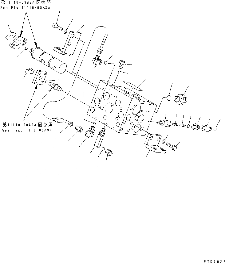 Схема запчастей Komatsu PW128UU-1 - MONO СТРЕЛА (КЛАПАН¤ ACC ЗАГЛУШКА И MARK ТАБЛИЧКИ)            (ДЛЯ -ACTUATER НАВЕСН. ОБОРУД)(№-) РАБОЧЕЕ ОБОРУДОВАНИЕ