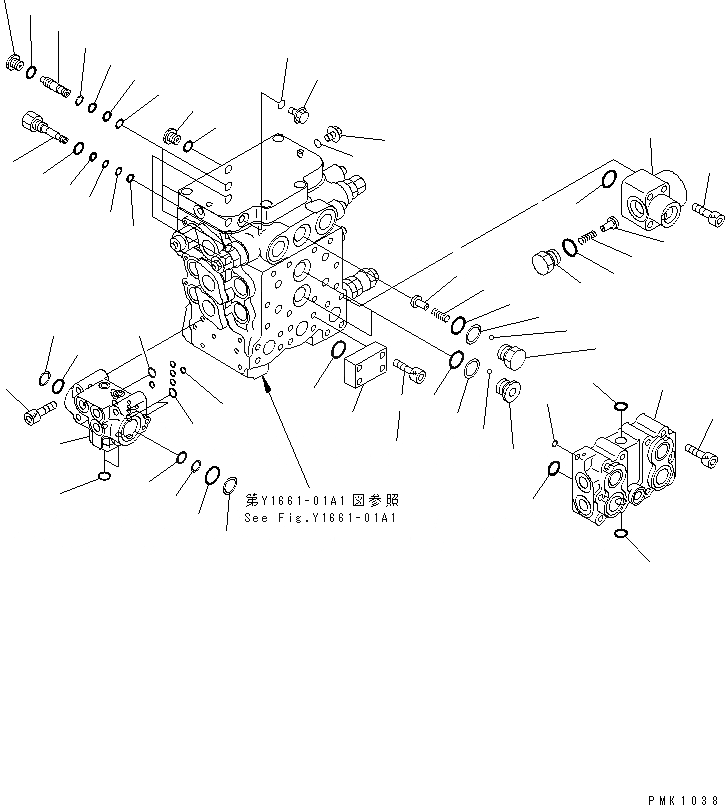 Схема запчастей Komatsu PW128UU-1 - ХОД КЛАПАН (ДЛЯ ОПОР) (/) ОСНОВН. КОМПОНЕНТЫ И РЕМКОМПЛЕКТЫ