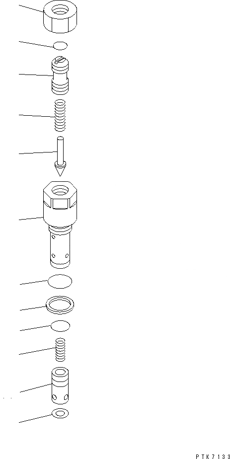 Схема запчастей Komatsu PW128UU-1 - КЛАПАН БЕЗОПАСНОСТИ(№-) ОСНОВН. КОМПОНЕНТЫ И РЕМКОМПЛЕКТЫ
