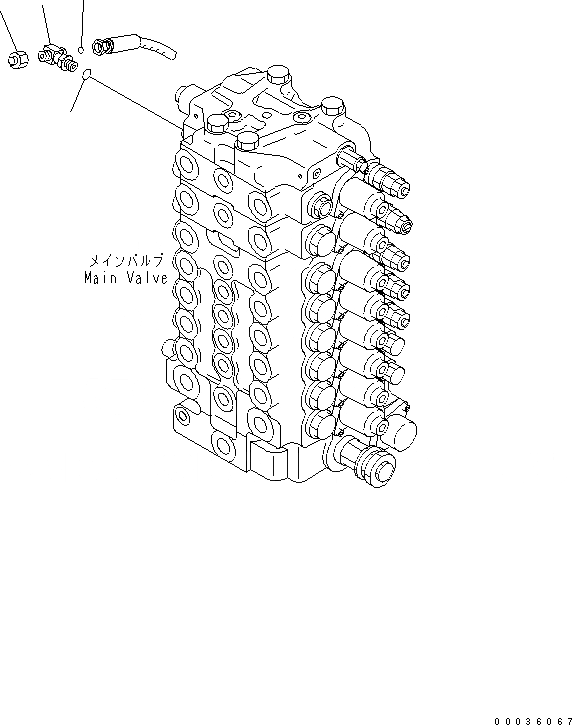 Схема запчастей Komatsu PW130-7K - СТРЕЛА ADJUST ЦИЛИНДР (ТРУБЫ) (/) (ДЛЯ 2-СЕКЦИОНН. СТРЕЛЫ) РАБОЧЕЕ ОБОРУДОВАНИЕ