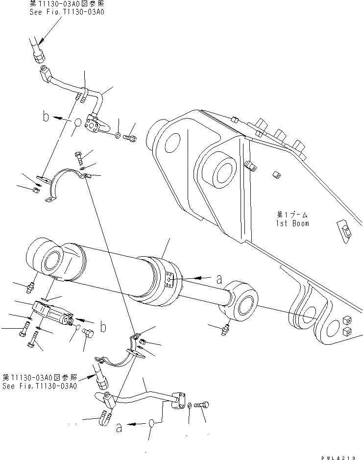 Схема запчастей Komatsu PW130ES-6K - ADJUST ЦИЛИНДР (ТРУБЫ) (ДЛЯ 2-СЕКЦИОНН. СТРЕЛЫ) (С ГЛАВН. КЛАПАН)(№K-K9) РАБОЧЕЕ ОБОРУДОВАНИЕ