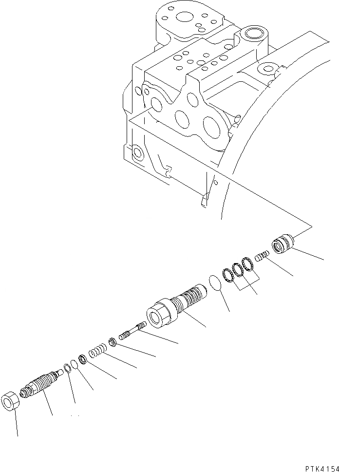 Схема запчастей Komatsu PW130ES-6K - ОСНОВН. НАСОС (/8) ОСНОВН. КОМПОНЕНТЫ И РЕМКОМПЛЕКТЫ