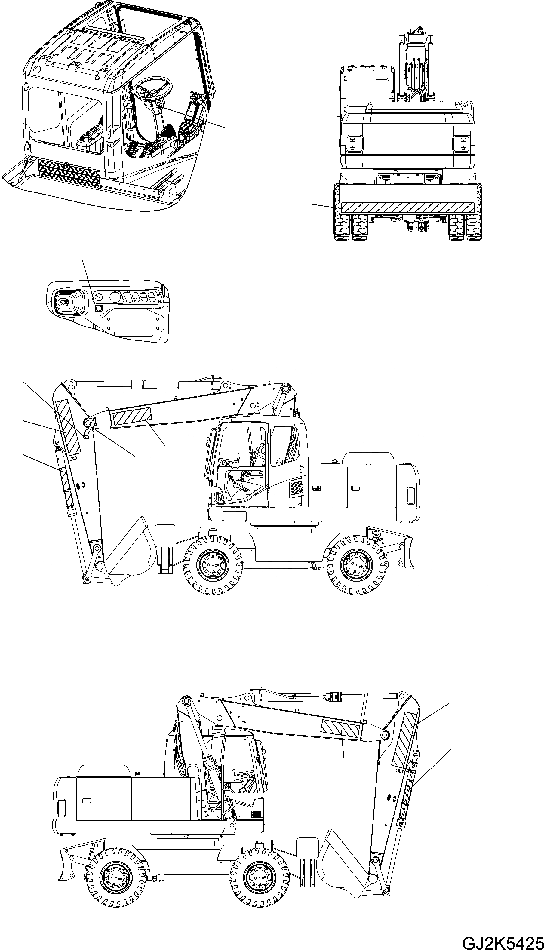 Схема запчастей Komatsu PW140-7 - ДОПОЛН. ТАБЛИЧКИS (ДЛЯ ITALY) U МАРКИРОВКА