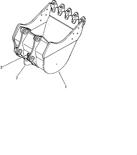 Схема запчастей Komatsu PW150-1 - КОВШ КРЮК РАБОЧЕЕ ОБОРУДОВАНИЕ