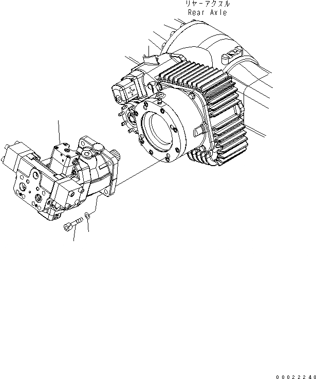 Схема запчастей Komatsu PW160-7K - МОТОР ХОДА НИЖНЯЯ ГИДРОЛИНИЯ И ЛИНИЯ ХОДА