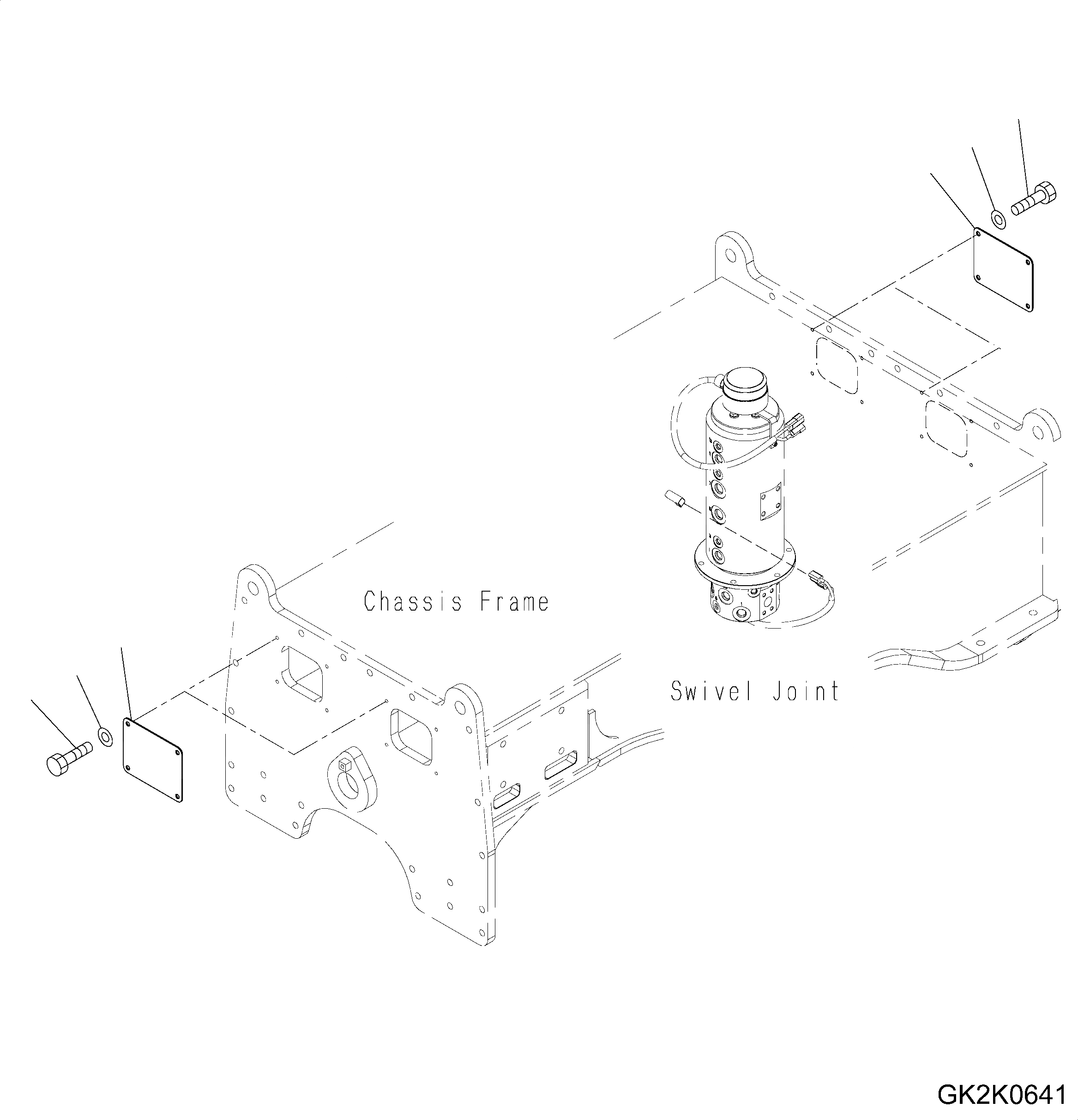 Схема запчастей Komatsu PW160-7E0 - ПОВОРОТНОЕ СОЕДИНЕНИЕ (COVER) (ПЕРЕДН. LESS - ЗАДН. LESS) НИЖНЯЯ ГИДРОЛИНИЯ И ЛИНИЯ ХОДА