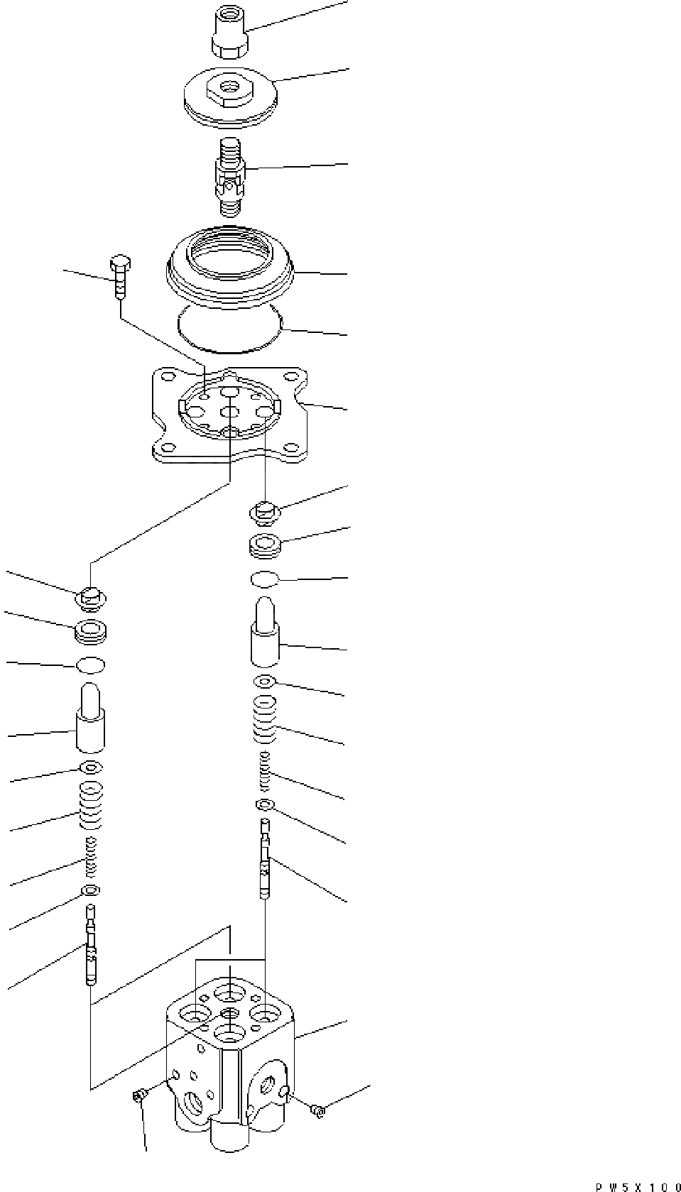 Схема запчастей Komatsu PW160-7E0 - КЛАПАН PPC(ДЛЯ РАБОЧ. ОБОРУД-Я) Y ОСНОВН. КОМПОНЕНТЫ И РЕМКОМПЛЕКТЫ