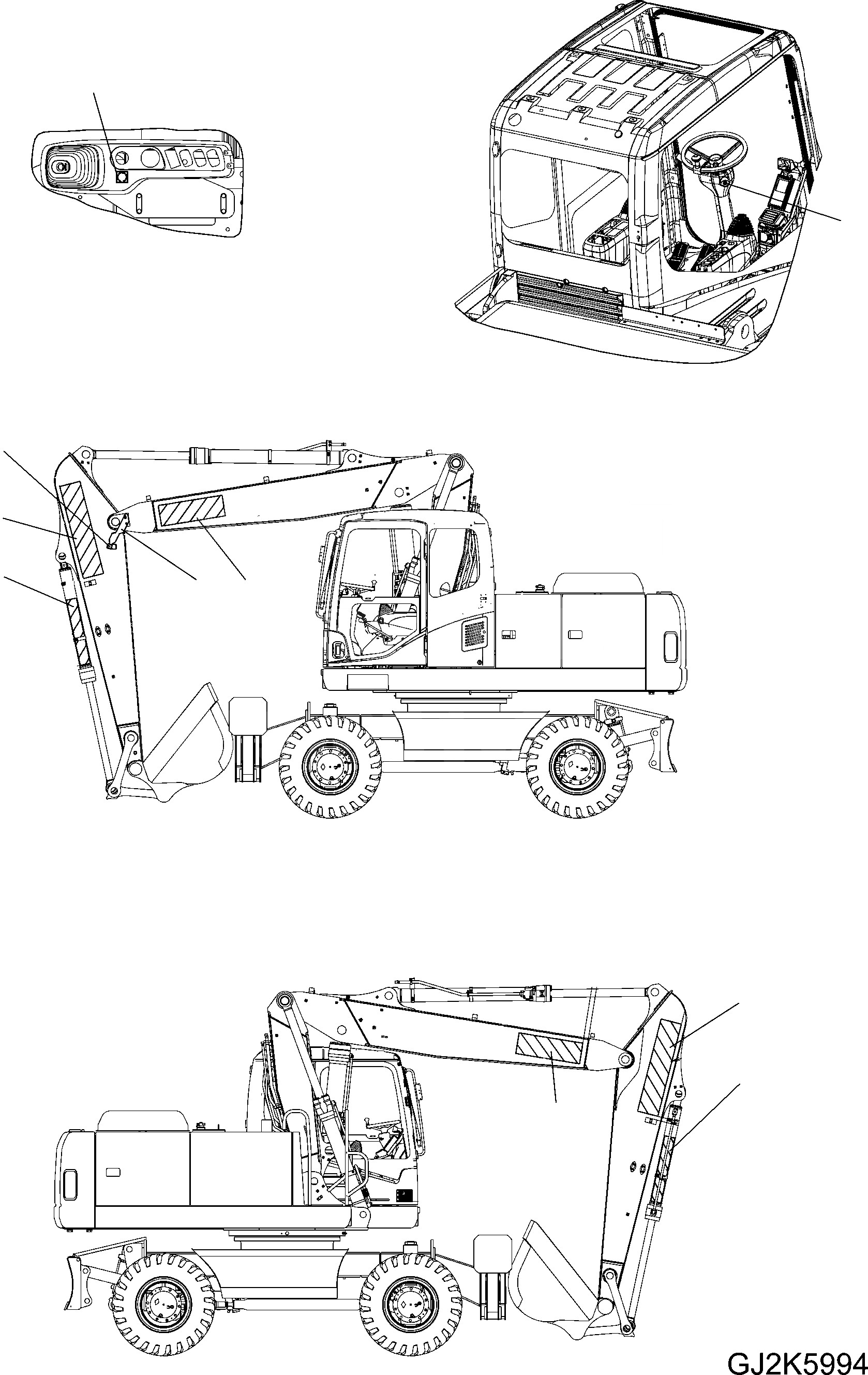 Схема запчастей Komatsu PW160-7 - ДОПОЛН. ТАБЛИЧКИS (ДЛЯ ITALY) U МАРКИРОВКА