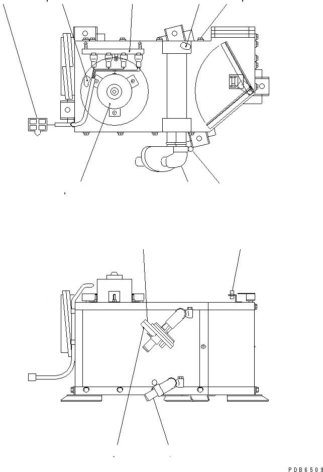 Схема запчастей Komatsu PW170ES-6K - ОБОГРЕВАТЕЛЬ. ASSEMBLY (ВНУТР. ЧАСТИ)(№K-) K КАБИНА ОПЕРАТОРА И СИСТЕМА УПРАВЛЕНИЯ