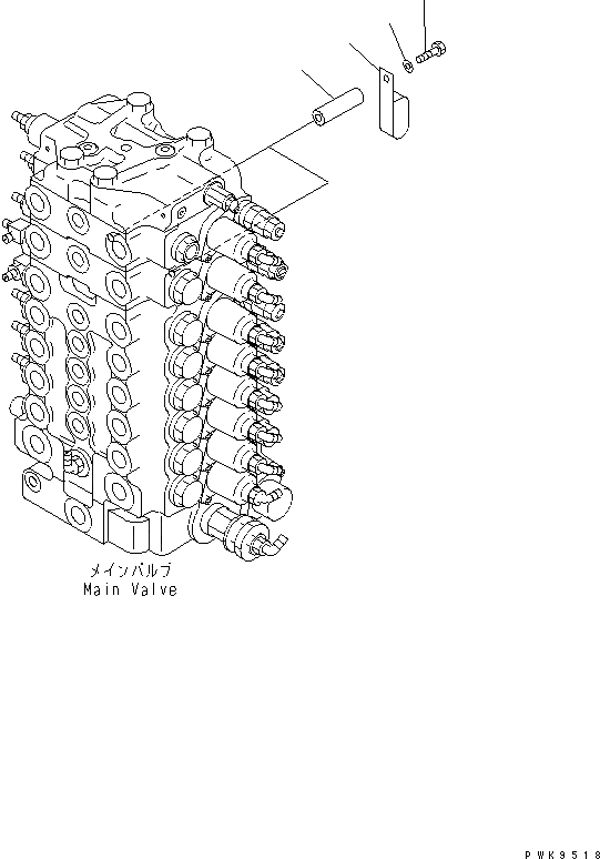 Схема запчастей Komatsu PW170ES-6K-KA - P.P.C. ОСНОВН. ЛИНИЯ (КЛАПАН P.P.C. ЛИНИИ) (КРЕПЛЕНИЕ)(№K-) ГИДРАВЛИКА