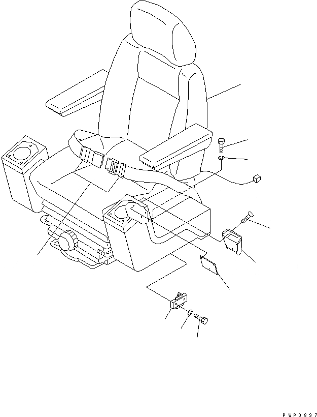 Схема запчастей Komatsu PW170ES-6K-KA - СИДЕНЬЕ ОПЕРАТОРА(№K-) КАБИНА ОПЕРАТОРА И СИСТЕМА УПРАВЛЕНИЯ