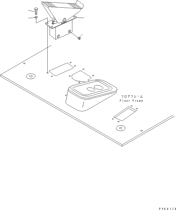 Схема запчастей Komatsu PW170ES-6K-KA - ПЕДАЛЬ ХОДА(№K-) КАБИНА ОПЕРАТОРА И СИСТЕМА УПРАВЛЕНИЯ