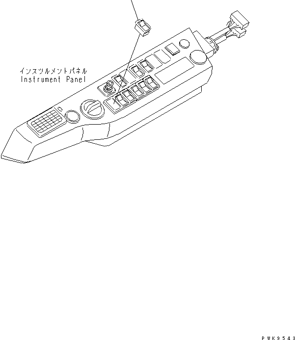 Схема запчастей Komatsu PW170ES-6K-KA - КАБИНА (ПАНЕЛЬ ПРИБОРОВ) (СТОЯНОЧНЫЙ ТОРМОЗ ПЕРЕКЛЮЧАТЕЛЬ)(№K-) КАБИНА ОПЕРАТОРА И СИСТЕМА УПРАВЛЕНИЯ