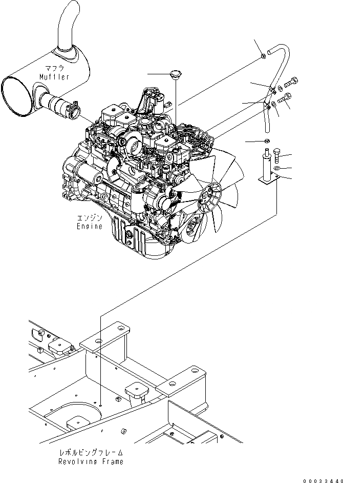 Схема запчастей Komatsu PW180-7K - КОМПОНЕНТЫ ДВИГАТЕЛЯ КОМПОНЕНТЫ ДВИГАТЕЛЯ