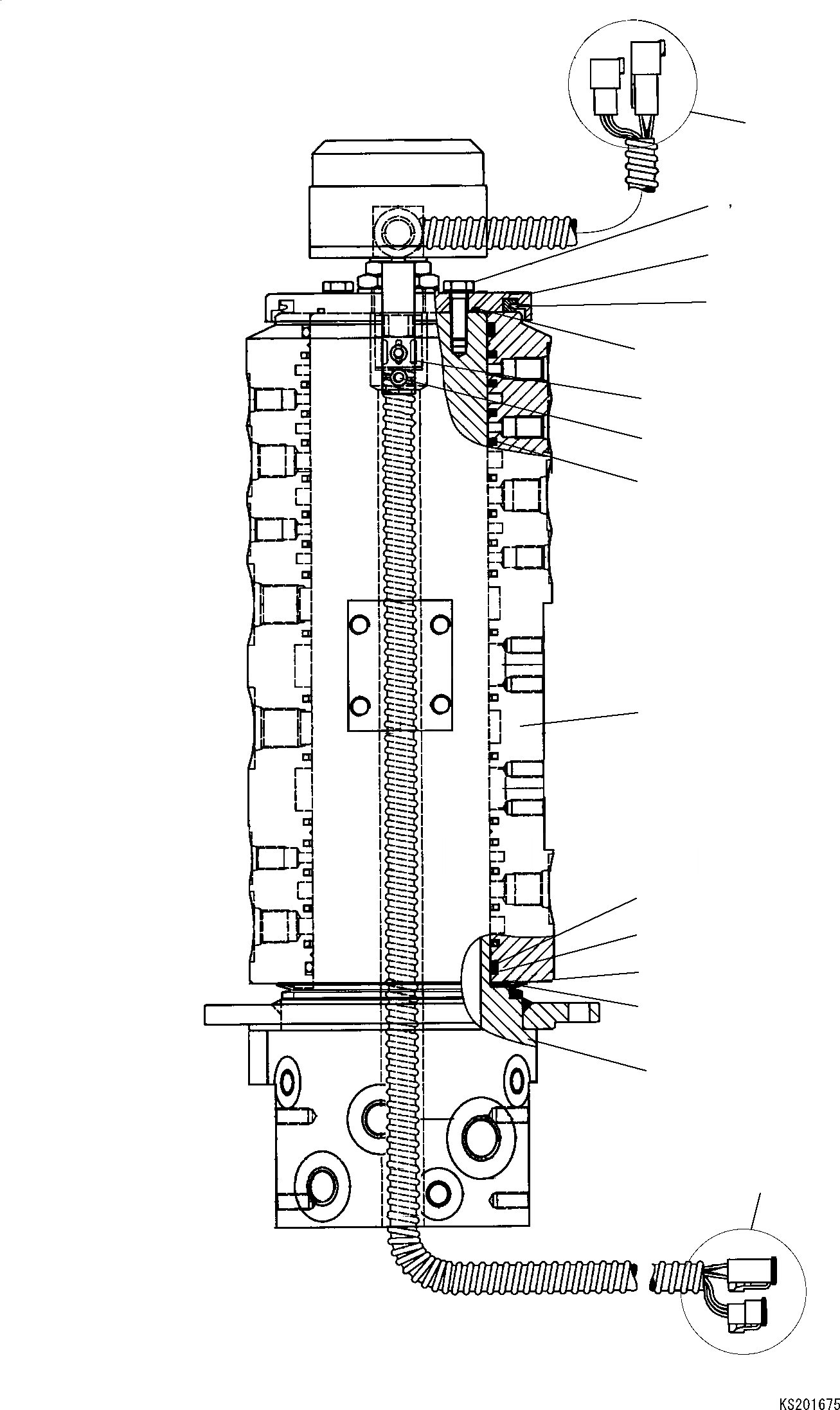 Схема запчастей Komatsu PW180-7K - ПОВОРОТНОЕ СОЕДИНЕНИЕ (SLIP-RING ASSEMBLY) ПОВОРОТН. КРУГ И КОМПОНЕНТЫ