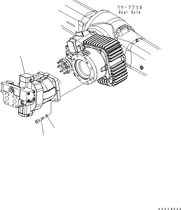 Схема запчастей Komatsu PW180-7K - МОТОР ХОДА НИЖНЯЯ ГИДРОЛИНИЯ И ЛИНИЯ ХОДА