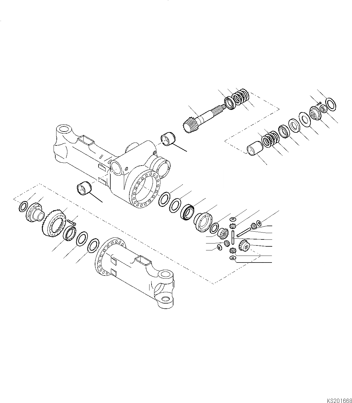 Схема запчастей Komatsu PW180-7K - ПЕРЕДНИЙ МОСТ (/) (.7M ШИР.) НИЖНЯЯ ГИДРОЛИНИЯ И ЛИНИЯ ХОДА