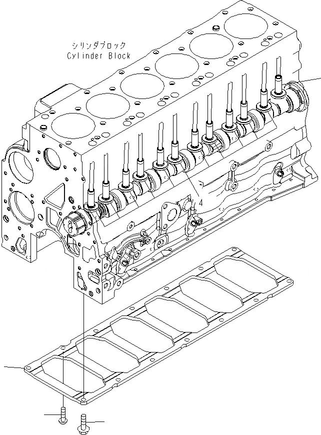 Схема запчастей Komatsu PW180-7E0 - ТОЛКАТЕЛЬ И ПЛАСТИНА AA ДВИГАТЕЛЬ