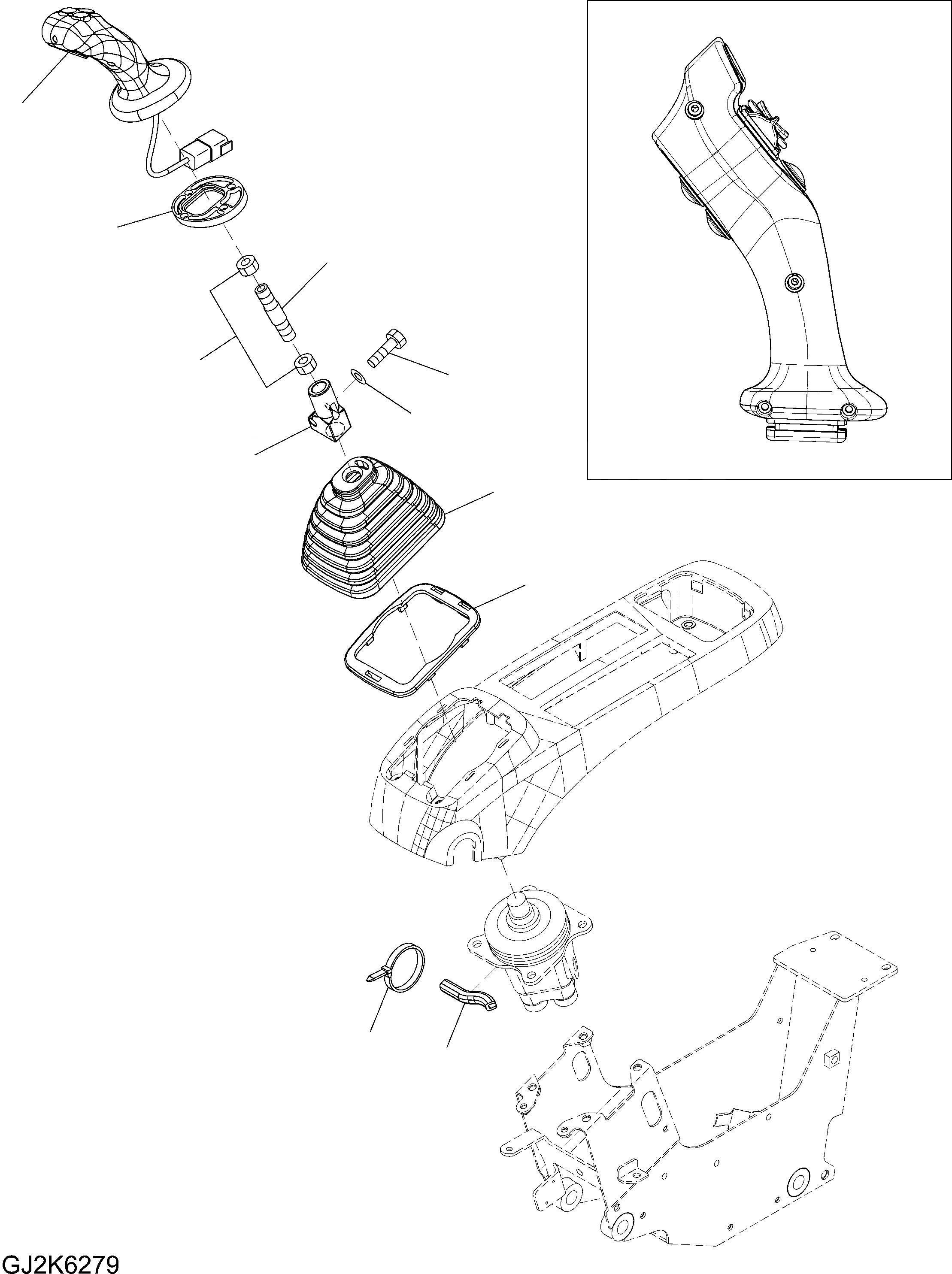 Схема запчастей Komatsu PW180-7E0 - P.P.C. КЛАПАН РЫЧАГ (LHS) (EXECUTION ) K OPERATORS ОБСТАНОВКА И СИСТЕМА УПРАВЛЕНИЯ