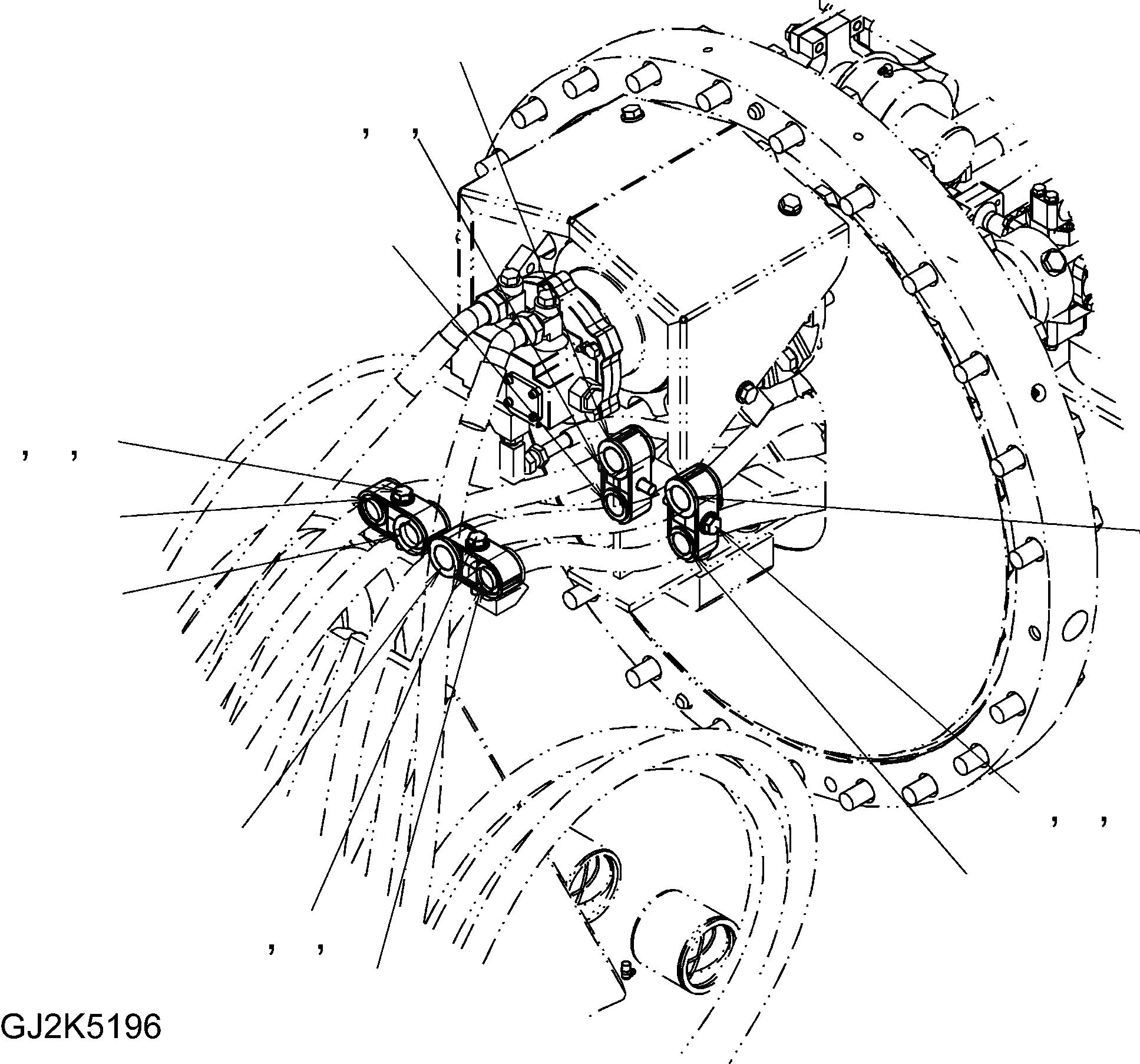 Схема запчастей Komatsu PW180-7E0 - РУКОЯТЬ КРЕПЛЕНИЕ (HCU) (ВРАЩАЮЩ. РУКОЯТЬ) T РАБОЧЕЕ ОБОРУДОВАНИЕ