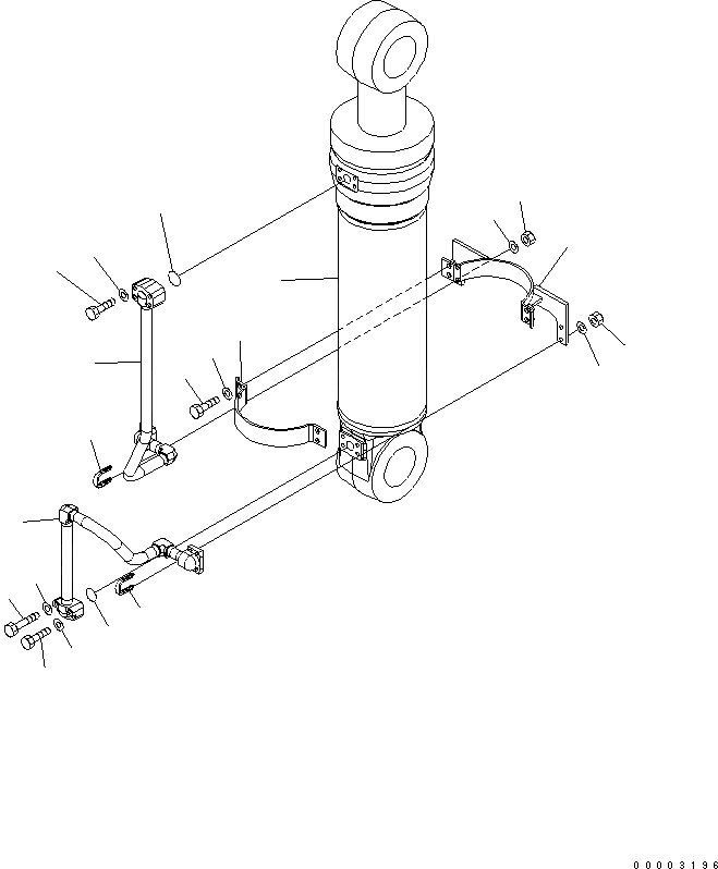 Схема запчастей Komatsu PW200-7K-KA - СТРЕЛА ADJUST ЦИЛИНДР (КЛАПАН БЕЗОПАСНОСТИ LESS) (ДЛЯ 2-СЕКЦИОНН. СТРЕЛЫ) РАБОЧЕЕ ОБОРУДОВАНИЕ