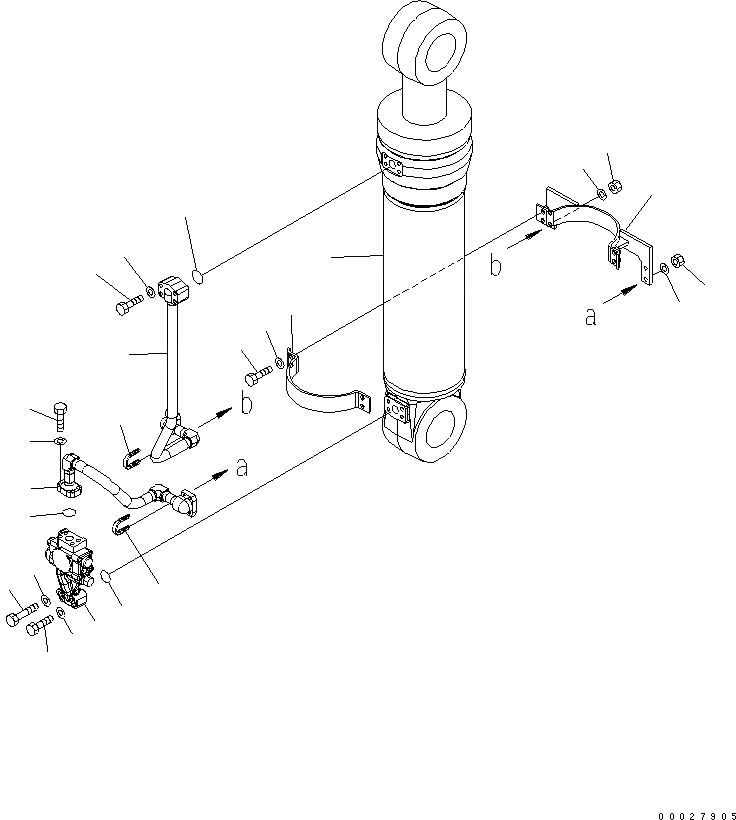 Схема запчастей Komatsu PW200-7K-KA - СТРЕЛА ADJUST ЦИЛИНДР (С КЛАПАН БЕЗОПАСНОСТИ) (ДЛЯ 2-СЕКЦИОНН. СТРЕЛЫ) РАБОЧЕЕ ОБОРУДОВАНИЕ