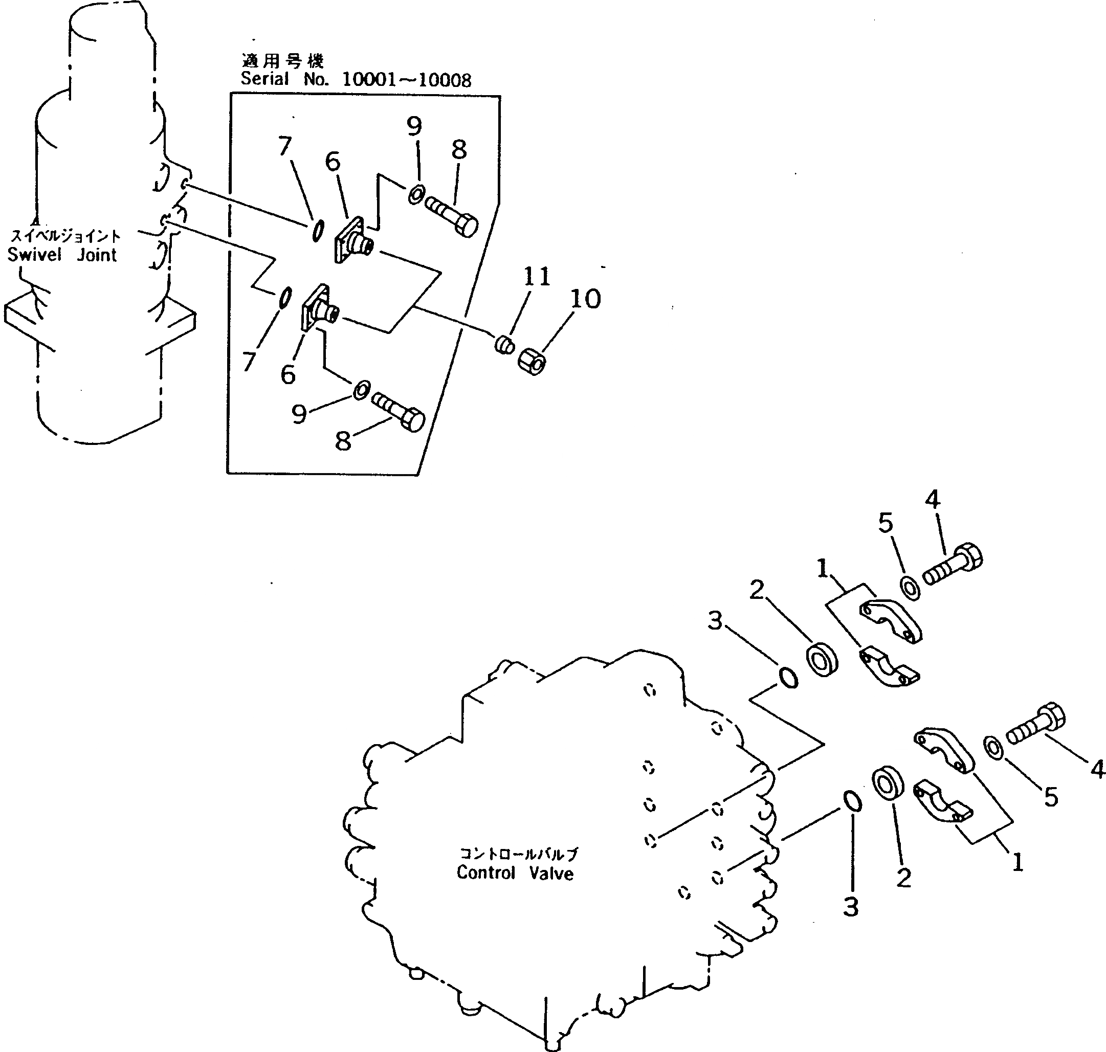 Схема запчастей Komatsu PW200-1 - BLANK ЧАСТИ (БЕЗ ОПОРА) ПОВОРОТН. КРУГ И КОМПОНЕНТЫ