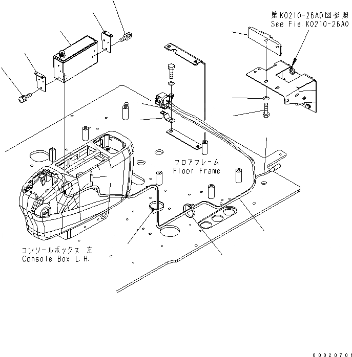 Схема запчастей Komatsu PW200-7 - РАДИО (JAPAN СПЕЦ-Я.) КАБИНА ОПЕРАТОРА И СИСТЕМА УПРАВЛЕНИЯ