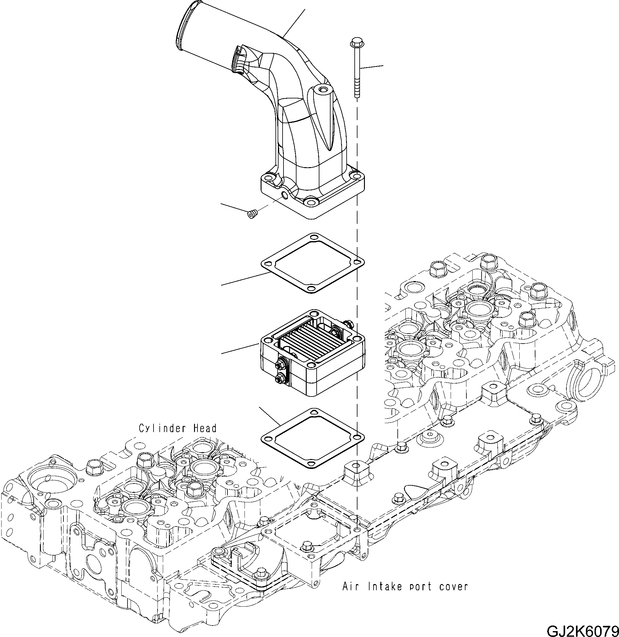 Схема запчастей Komatsu PW200-7E0 - ВПУСК ВОЗДУХА БЛОК AA ДВИГАТЕЛЬ