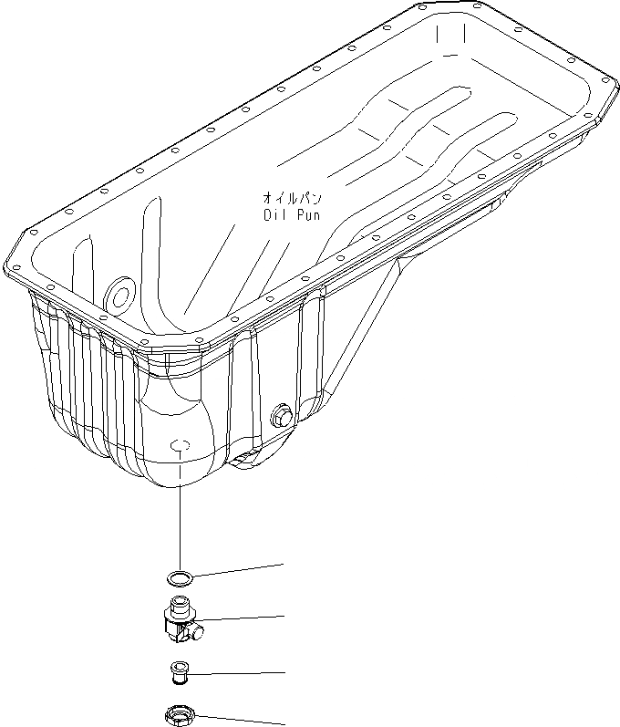 Схема запчастей Komatsu PW200-7E0 - МАСЛЯНЫЙ ПОДДОН ДРЕНАЖН. AA ДВИГАТЕЛЬ
