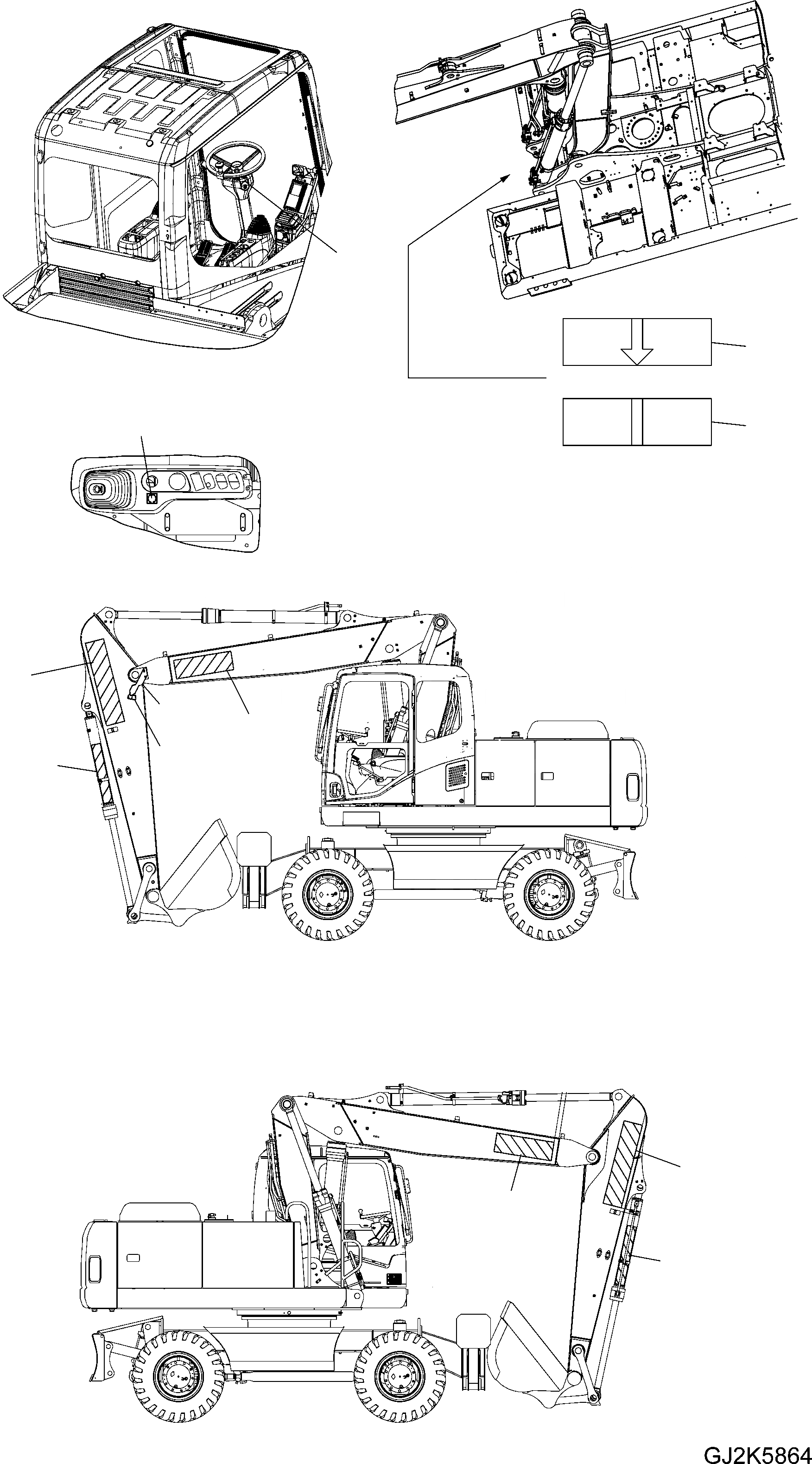 Схема запчастей Komatsu PW200-7E0 - ДОПОЛН. ТАБЛИЧКИS (ДЛЯ ITALY) U МАРКИРОВКА