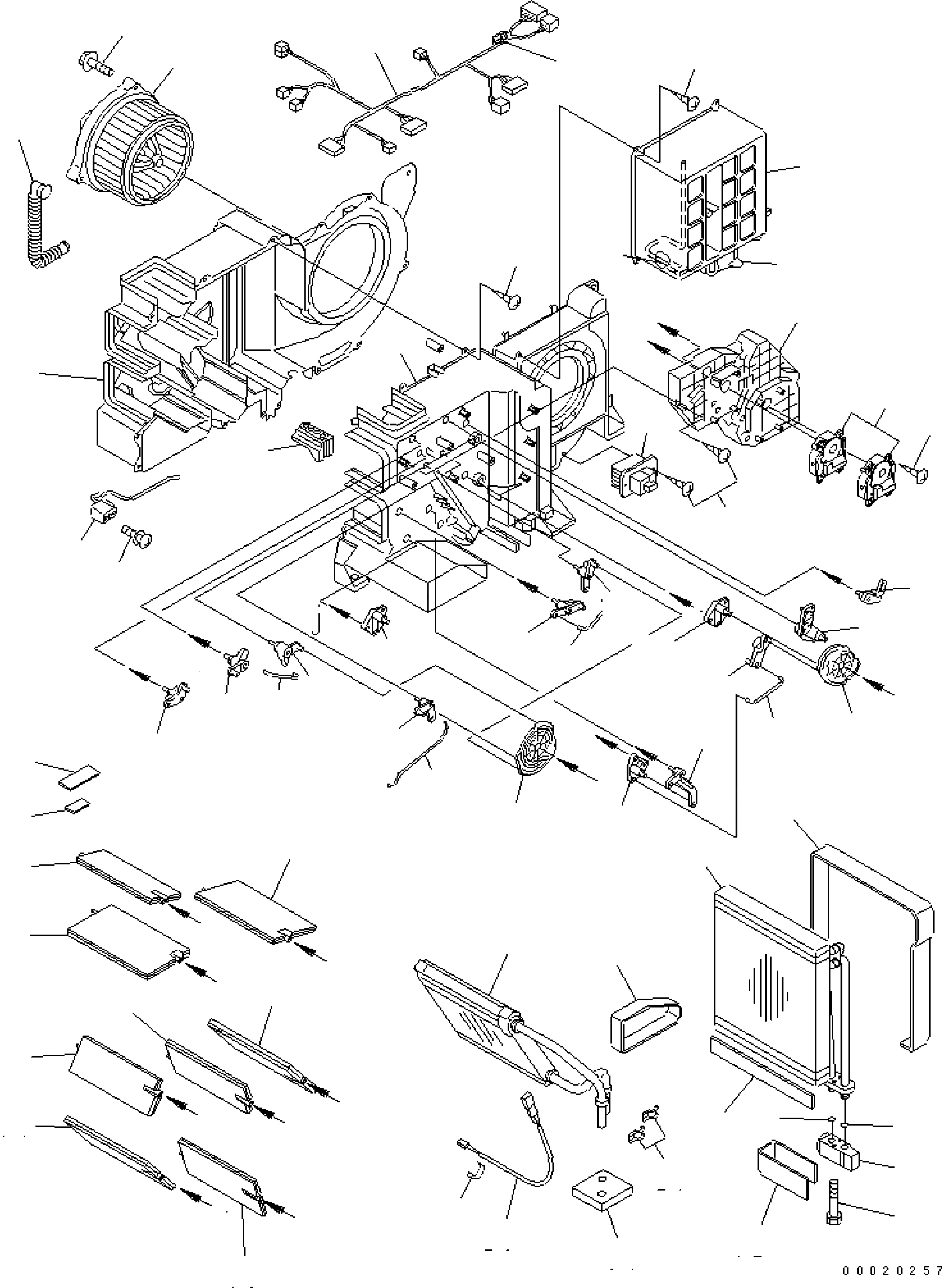 Схема запчастей Komatsu PW200-7E0 - БЛОК ASSEMBLY (С КОНДИЦИОНЕРОМ) Y ОСНОВН. КОМПОНЕНТЫ И РЕМКОМПЛЕКТЫ