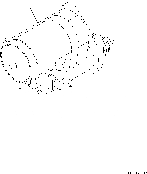 Схема запчастей Komatsu PW200-7 - СТАРТЕР (.KW)(№-) AA ДВИГАТЕЛЬ