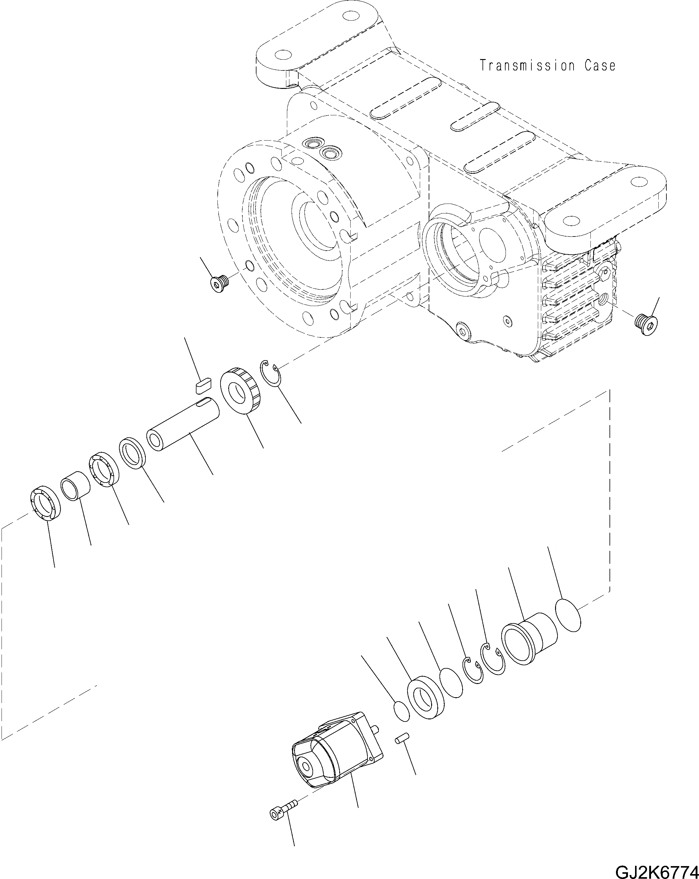 Схема запчастей Komatsu PW200-7 - ТРАНСМИССИЯ (/) НИЖНЯЯ ГИДРОЛИНИЯ И ЛИНИЯ ХОДА