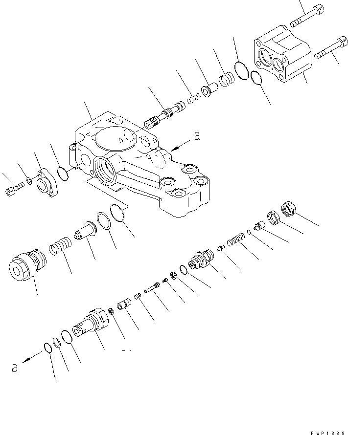 Схема запчастей Komatsu PW220-7K - КЛАПАН ПЕРЕГРУЗКИ ПРАВ. (ДЛЯ ЦИЛИНДРА СТРЕЛЫ) ОСНОВН. КОМПОНЕНТЫ И РЕМКОМПЛЕКТЫ