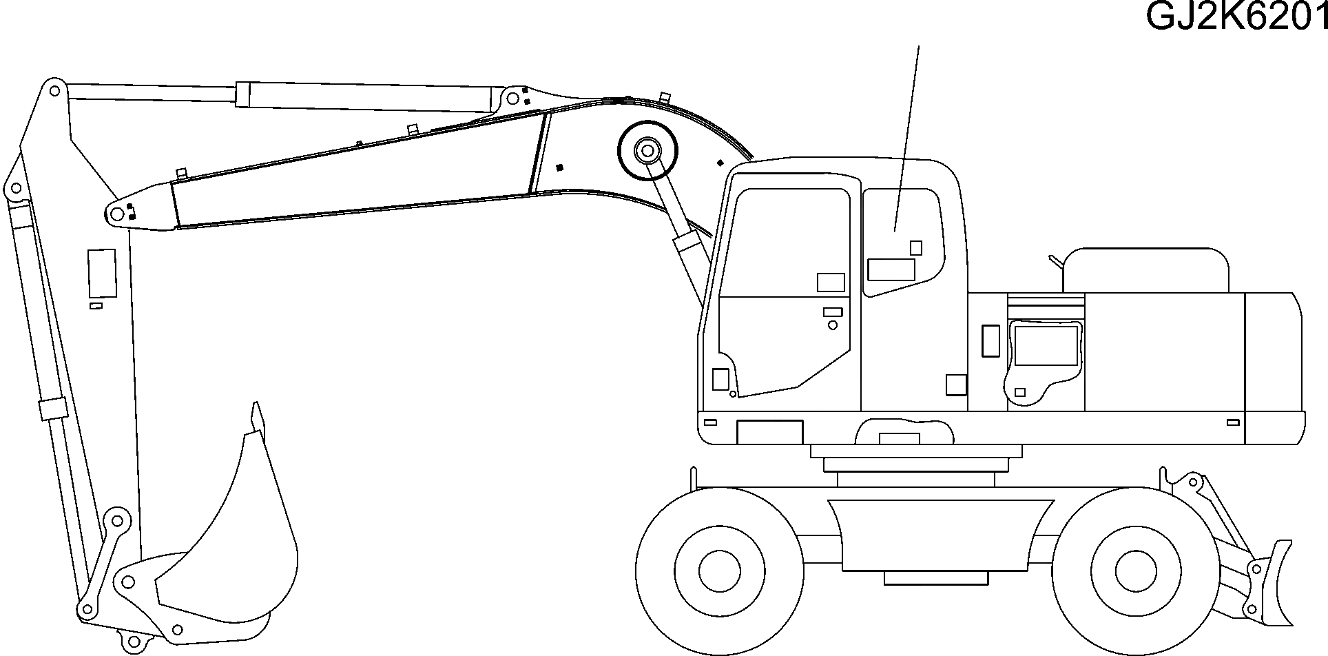 Схема запчастей Komatsu PW220-7E0 - ДОПОЛН. ТАБЛИЧКИS (ONE-ЧАСТИ СТРЕЛА - .7M ШИР. МОСТ) U МАРКИРОВКА