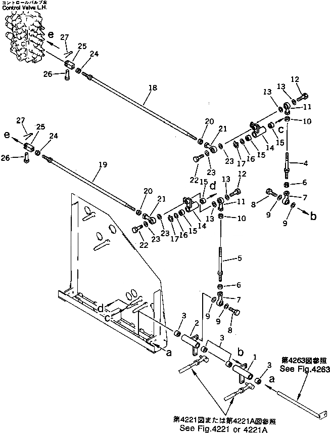 Схема запчастей Komatsu PW60-3 - СПЕЦ. МЕХ-М УПРАВЛ-Я РАБОЧ. ОБОРУД-EM (/) (ДЛЯ РУКОЯТИ¤ПОВОРОТН.) СИСТЕМА УПРАВЛЕНИЯ