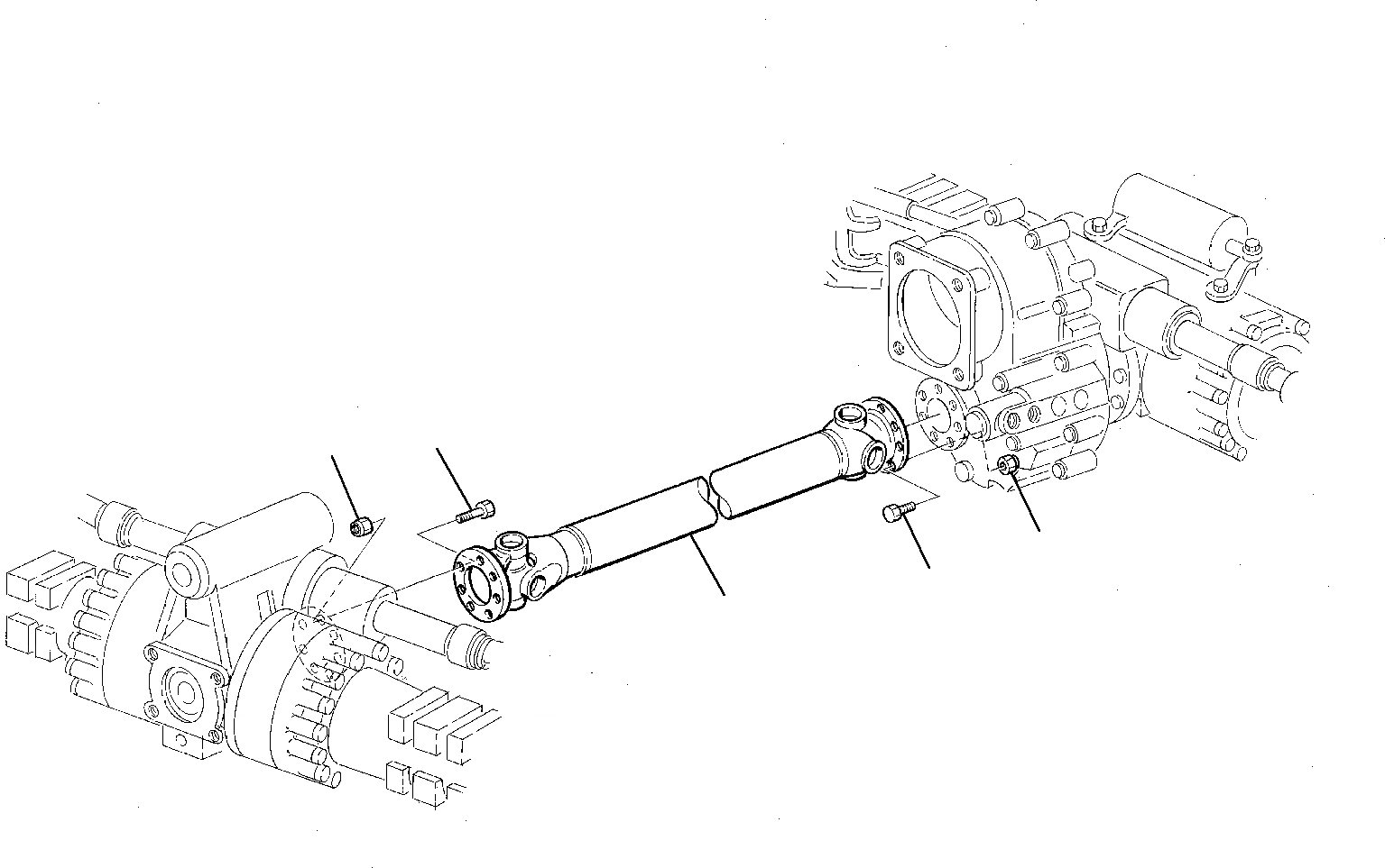 Схема запчастей Komatsu PW75-1 - КАРДАНН. ВАЛ ХОДОВАЯ