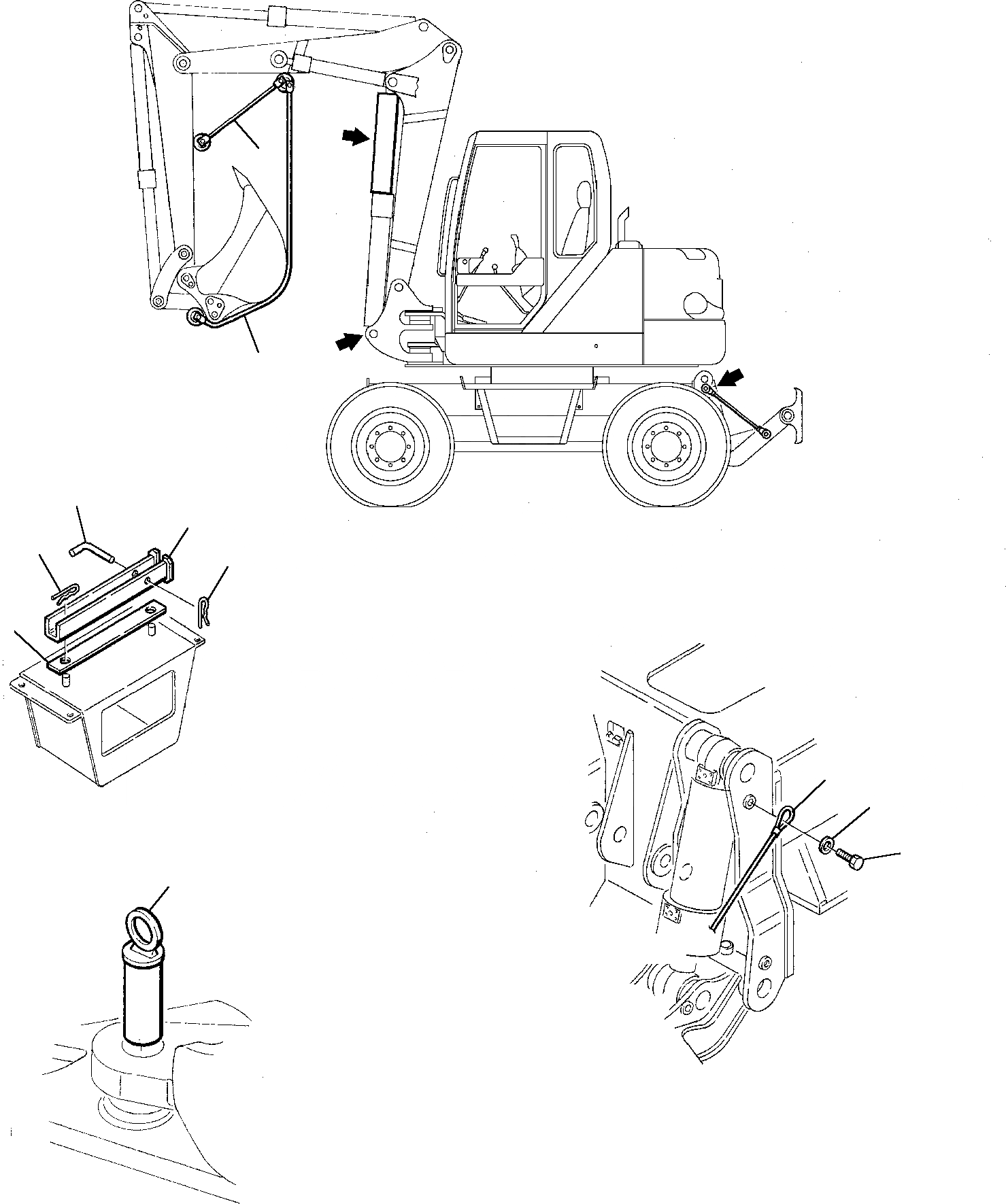 Схема запчастей Komatsu PW75-1 - ОБОРУД-Е МАРКИРОВКА