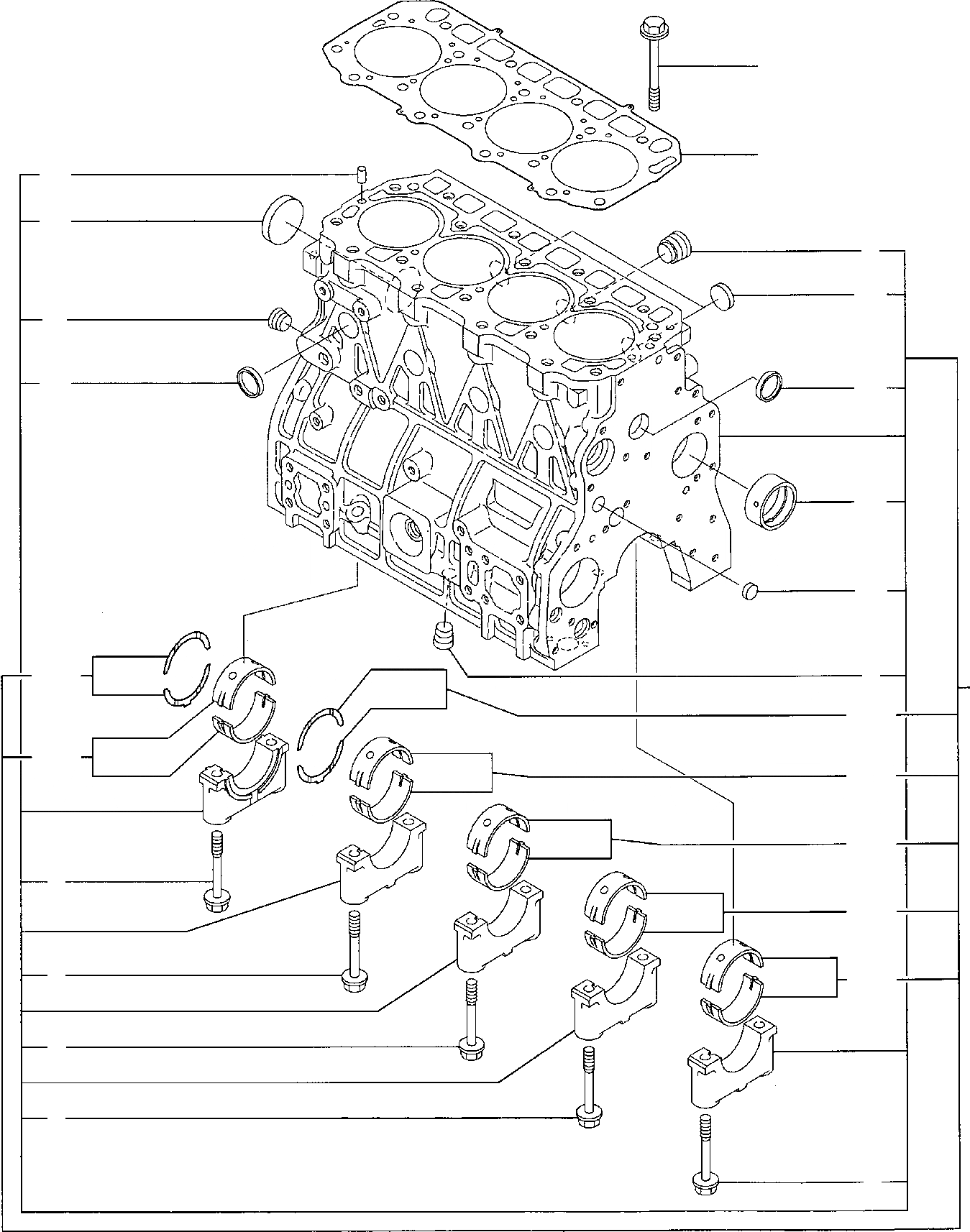 Схема запчастей Komatsu PW75R-2 - БЛОК ЦИЛИНДРОВ ДВИГАТЕЛЬ