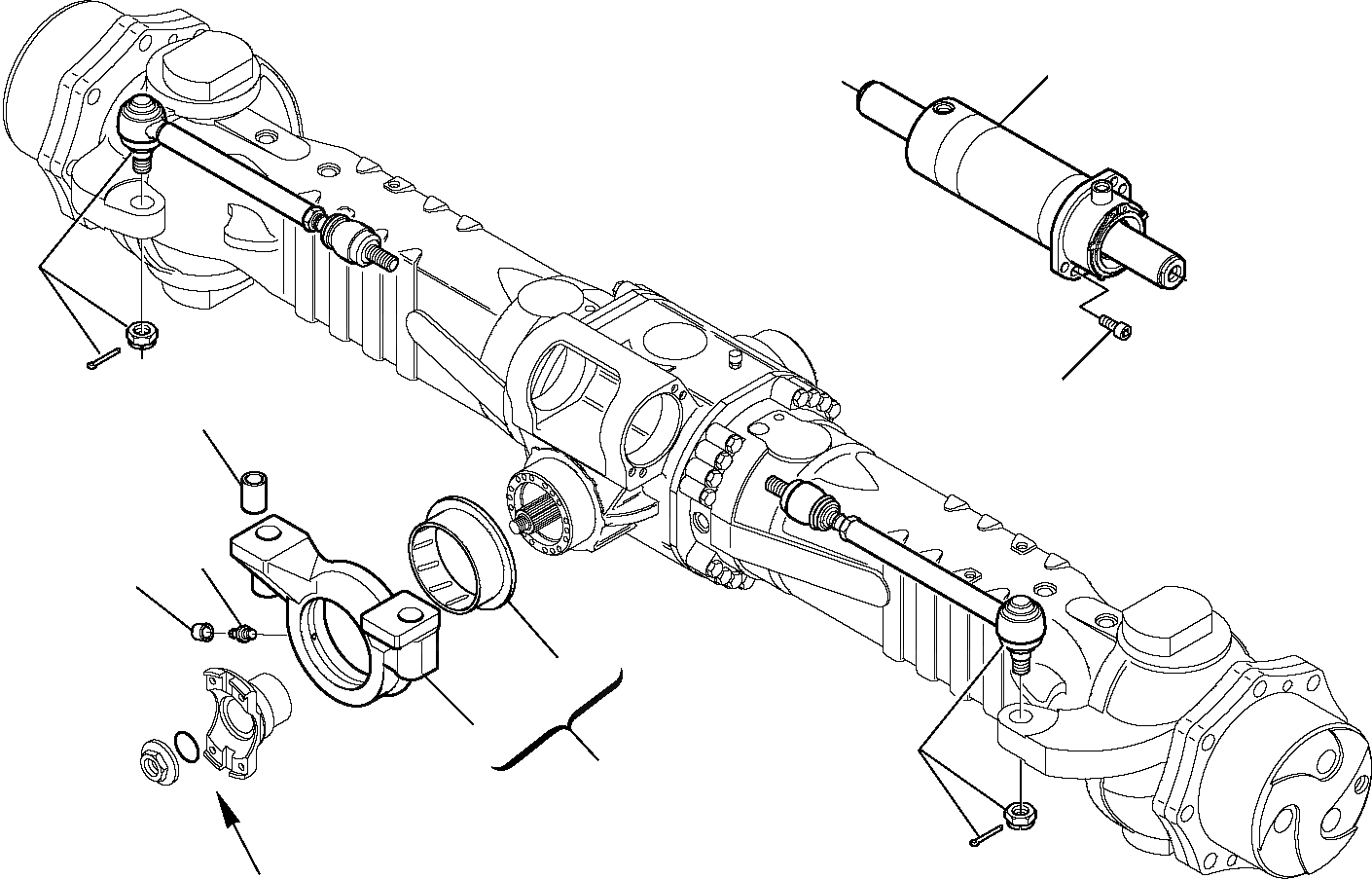 Схема запчастей Komatsu PW75R-2 - ПЕРЕДНИЙ МОСТ (WS) (/) ХОДОВАЯ