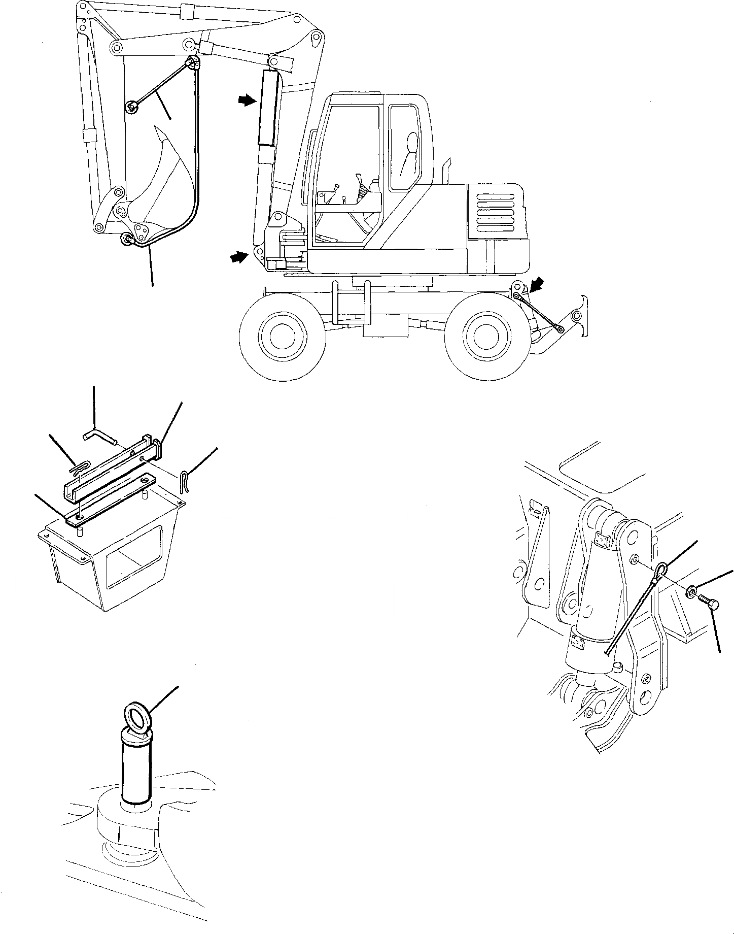 Схема запчастей Komatsu PW95-1 - ОБОРУД-Е МАРКИРОВКА