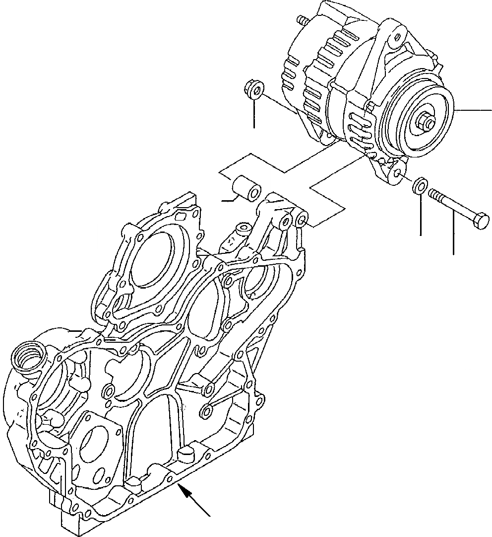 Схема запчастей Komatsu PW95R-2 - ГЕНЕРАТОР ДВИГАТЕЛЬ