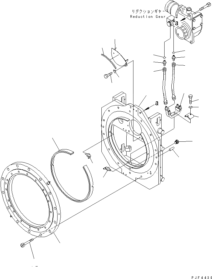 Схема запчастей Komatsu RFE254-2 - ВРАЩАЮЩ. ВИЛЫ (INTEGRAL ТИП) BASIC ROTATOR ВРАЩАЮЩ. ВИЛЫ (INTEGRAL ТИП) (ДЛЯ FREE VIEW МАЧТА)