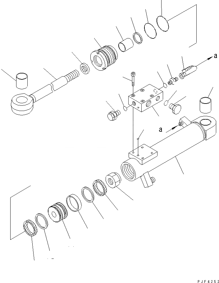 Схема запчастей Komatsu RSD157-2 - ROLL КРЕПЛЕНИЕ (INTEGRAL ТИП) (ДЛЯ ДВОЙН. ПОВОРОТН.) (ВНУТР. ЧАСТИ) CLYINDER УДЛИНН. ROLL КРЕПЛЕНИЕ (DOBULE ПОВОРОТН. INTEGRAL ТИП) (FV)