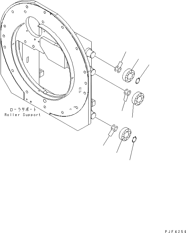 Схема запчастей Komatsu RSD157-2 - ROLL КРЕПЛЕНИЕ (INTEGRAL ТИП) (ДЛЯ ДВОЙН. ПОВОРОТН.) РОЛИК ROLL КРЕПЛЕНИЕ (DOBULE ПОВОРОТН. INTEGRAL ТИП) (FV)