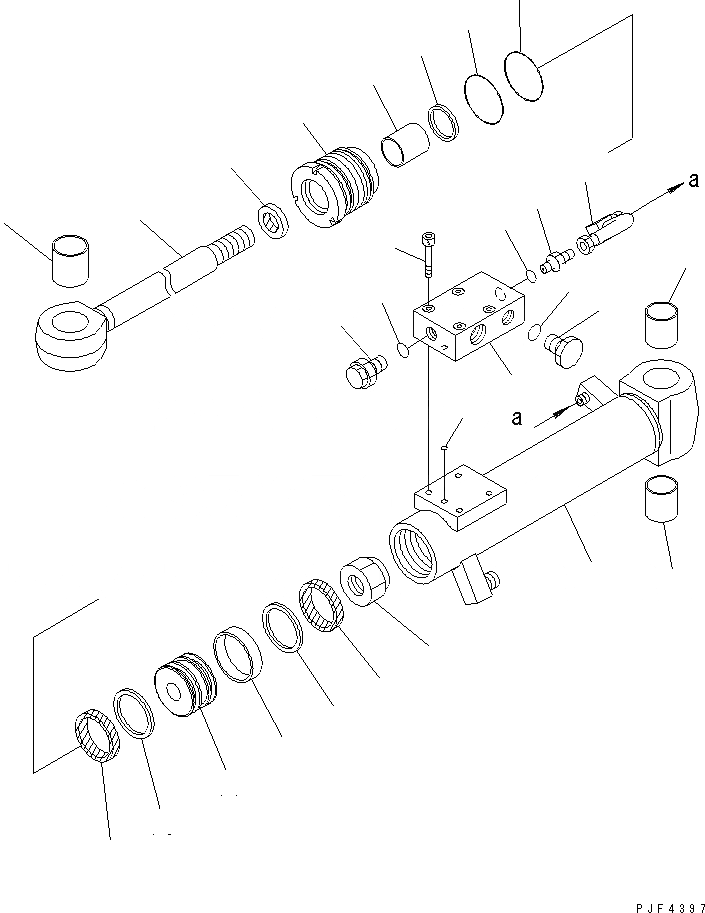 Схема запчастей Komatsu RSD253-1 - ROLL КРЕПЛЕНИЕ (INTEGRAL ТИП) (ДЛЯ ДВОЙН. ПОВОРОТН.) (ВНУТР. ЧАСТИ) ЦИЛИНДР УДЛИНН. ROLL КРЕПЛЕНИЕ (DOBULE ПОВОРОТН. INTEGRAL ТИП ) (FV)