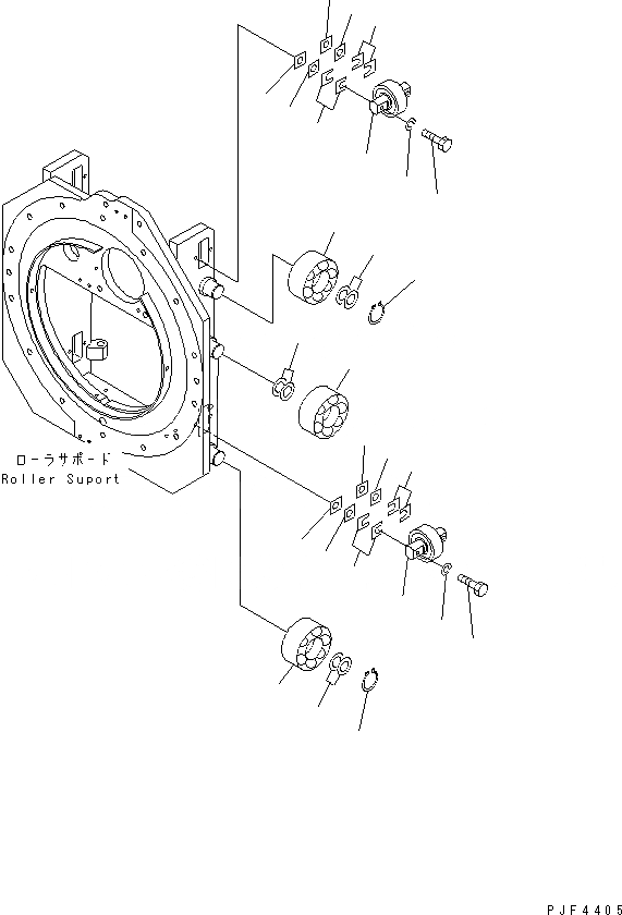 Схема запчастей Komatsu RSD253-1 - ROLL КРЕПЛЕНИЕ (INTEGRAL ТИП) (ДЛЯ ДВОЙН. ПОВОРОТН.) РОЛИК ROLL КРЕПЛЕНИЕ (DOBULE ПОВОРОТН. INTEGRAL ТИП ) (FV)