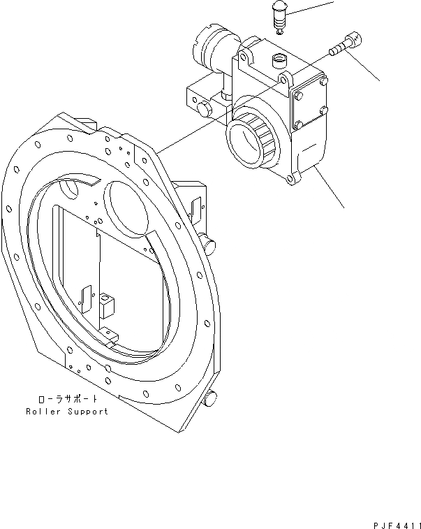 Схема запчастей Komatsu RSD253-1 - ROLL КРЕПЛЕНИЕ (INTEGRAL ТИП) (ДЛЯ ДВОЙН. ПОВОРОТН.) WORM ПРИВОД ROLL КРЕПЛЕНИЕ (DOBULE ПОВОРОТН. INTEGRAL ТИП ) (FV)